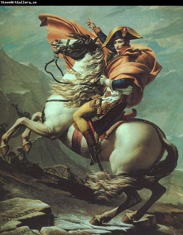 Jacques-Louis David Napoleon Crossing the Saint Bernard